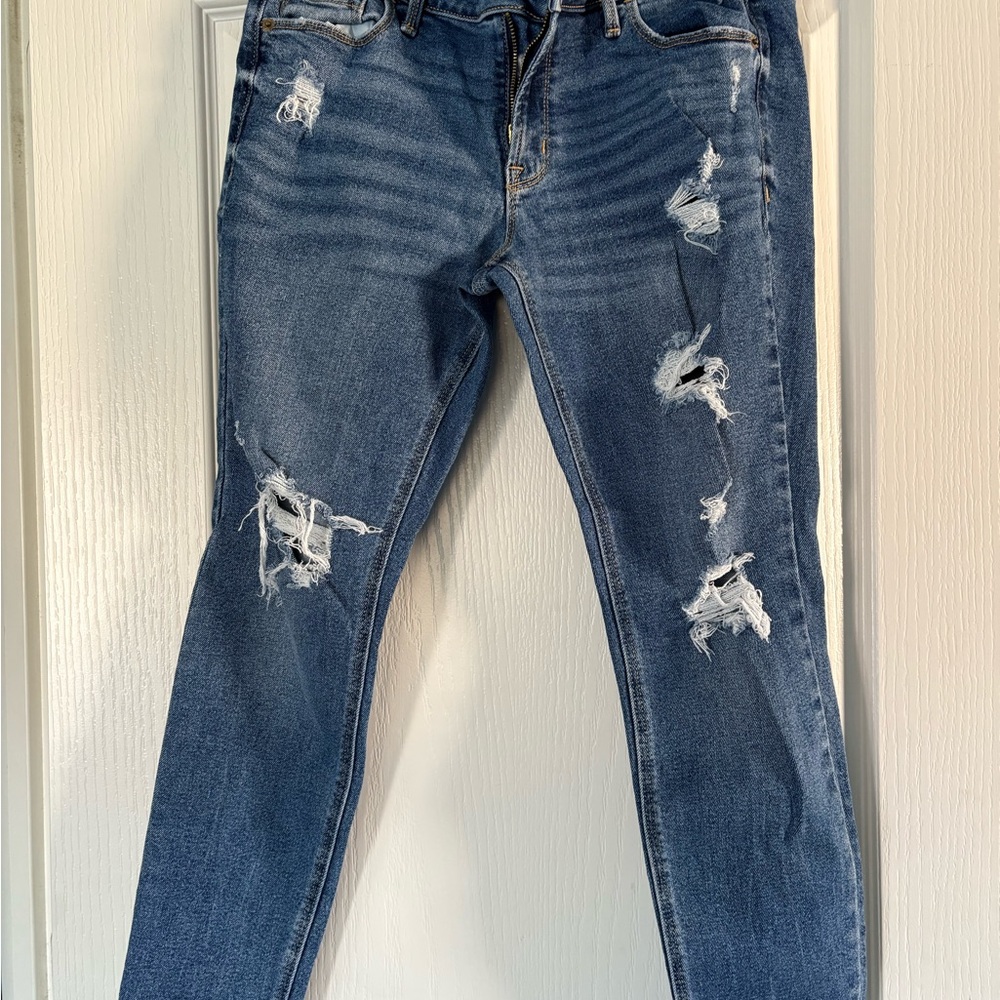Old Navy Distressed lot of 3 Skinny Jeans in Blue